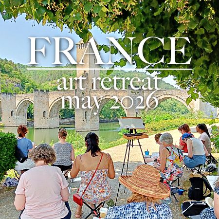 Watercolor sketching retreat in France, 2026